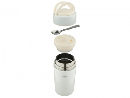 Термос из нерж. стали для еды тм ThermoCafe Arctic-1000FJ, 1.0L, белый