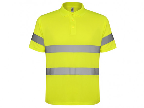 Поло Polaris мужское, неоновый желтый