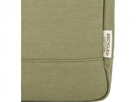 Рюкзак для 15-дюймового ноутбука Joey объемом 15 л из брезента, переработанного по стандарту GRS, со сворачивающимся верхом, оливковый
