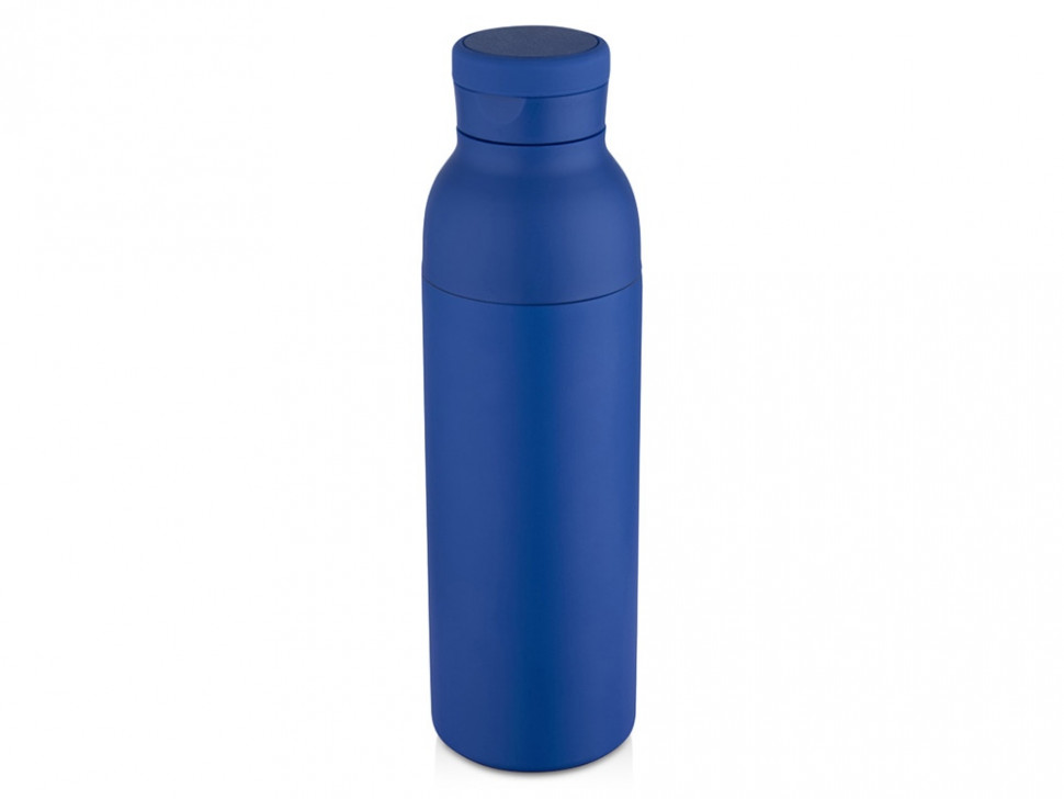 Illuminate бутылка-термос для воды с двойными стенками объемом 650 мл из переработанной нержавеющей стали, сертифицированной по стандарту RCS - Ярко-синий