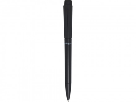 Martha шариковая ручка из переработанной пластмассы - сплошной черный, синие чернила