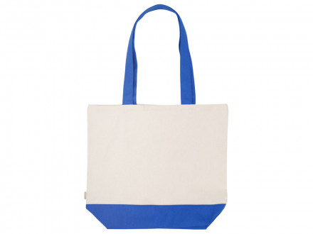 Сумка для шоппинга Cotton из переработанного хлопка 280 г, синий