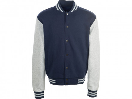 Бомбер Oxford, темно-синий/серый меланж, унисекс