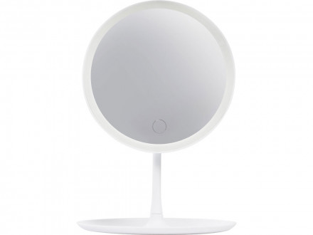 Косметическое зеркало с LED-подсветкой Beautific, белый