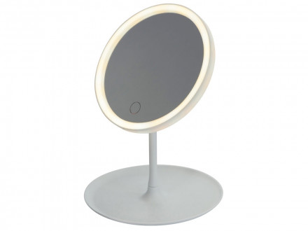 Косметическое зеркало с LED-подсветкой Beautific, белый