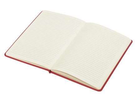 Блокнот Wispy, твердая обложка A5, 64 листа в линейку, красный (Р)