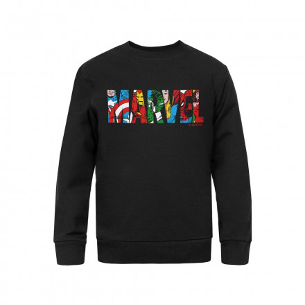 Свитшот детский Marvel Avengers, черный