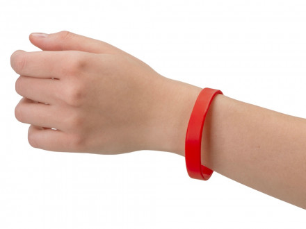 Силиконовый браслет Forest 202*12 мм, красный