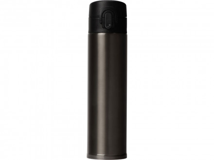 Вакуумная герметичная термокружка Inter, темно-серый, нерж. сталь