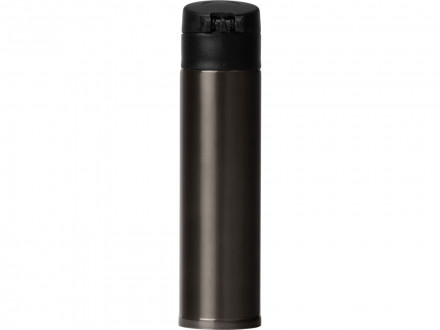 Вакуумная герметичная термокружка Inter, темно-серый, нерж. сталь