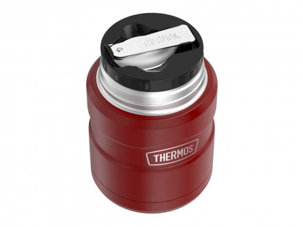 Термос из нерж. стали с ложкой тм THERMOS SK3000 MRR 0,47L