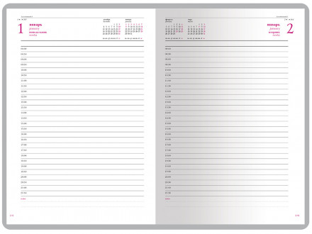 Ежедневник А5 датированный Velvet 2026, бордовый