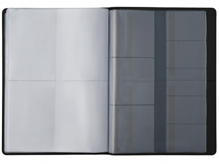 Органайзер Favor 2.0 для семейных документов на 4 комплекта документов, формат А4, черный