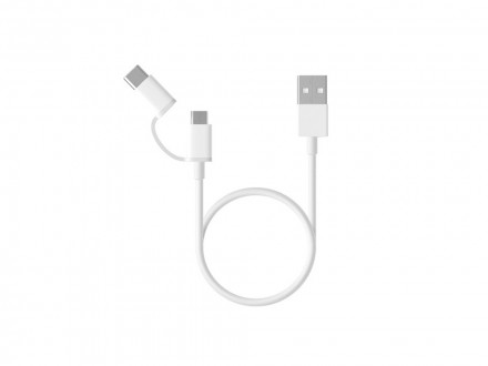 Кабель Mi 2-in-1 USB Cable Micro-USB to Type C 30см SJX02ZM (SJV4083TY)