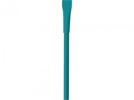 Ручка картонная с колпачком Recycled, бирюзовый
