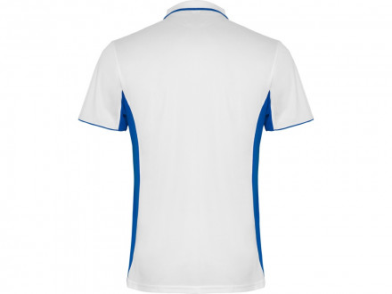 Рубашка поло Montmelo мужская с длинным рукавом, белый/королевский синий