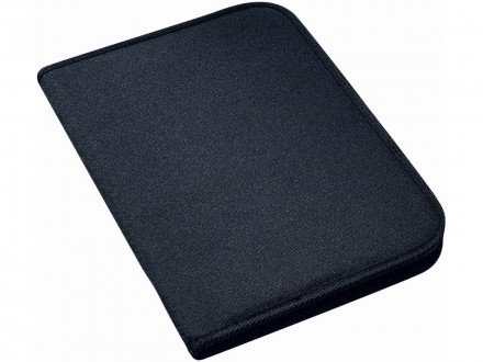 Папка А4 Berkeley на молнии с блокнотом, черный