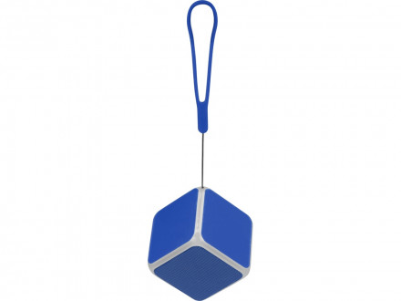 Портативная колонка Cube с подсветкой, синий