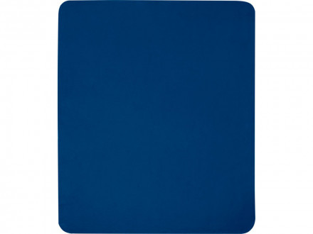 Плед Willow из флиса, вторичного ПЭТ, темно-синий