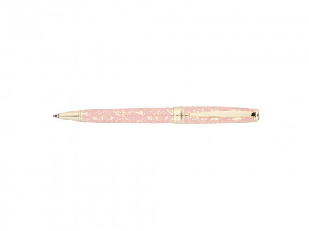 Ручка шариковая Pierre Cardin RENAISSANCE. Цвет - розовый и золотистый. Упаковка В-2.