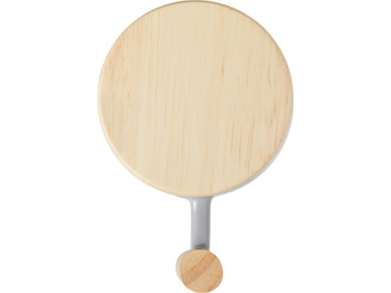 Кружка с ручкой и крышкой из каучукового дерева Jeny, серый