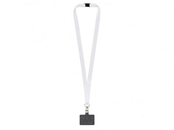 Ланъярд 2,5 см под сублимацию с трендовым карабином, замком обрыва и большим держателем для телефона из ПЭ