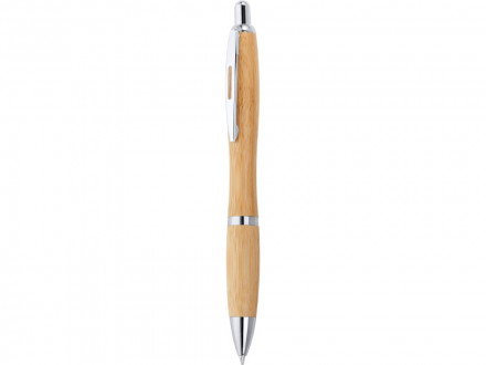 Шариковая ручка SAGANO из бамбука, серебристый
