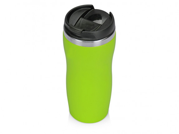 Термокружка Mony Steel 350 мл, soft touch, зеленое яблоко (P)
