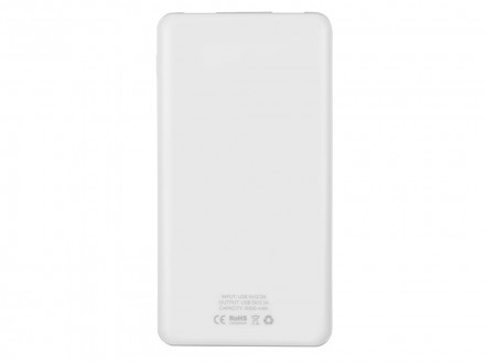 Портативное зарядное устройство Blank с USB Type-C, 5000 mAh, белый