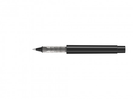 Роллер из переработанного rPET материала RECYCLED PET PEN PRO R, черный с черными чернилами