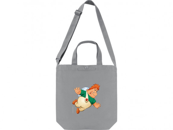 Сумка 260 г/м2 на кнопке с регулирующейся лямкой Карлсон, серый