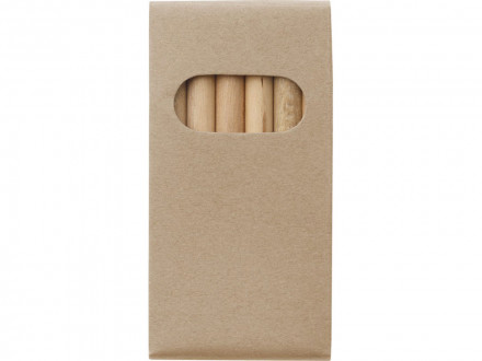 Набор карандашей для раскрашивания Artemaa с 6 предметами, натуральный