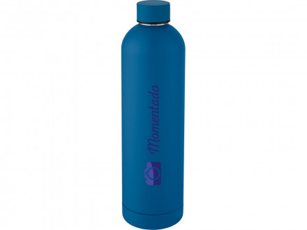 Spring Медная спортивная бутылка объемом 1 л с вакуумной изоляцией , tech blue