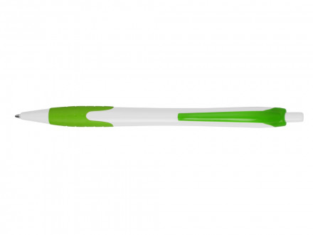 Ручка шариковая Santa Monica, белый/зеленый, черные чернила