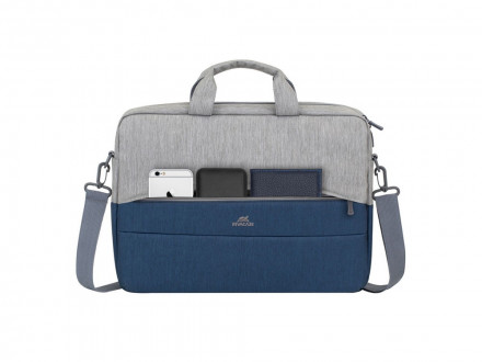 RIVACASE 7532 grey/dark blue сумка для ноутбука 15.6''