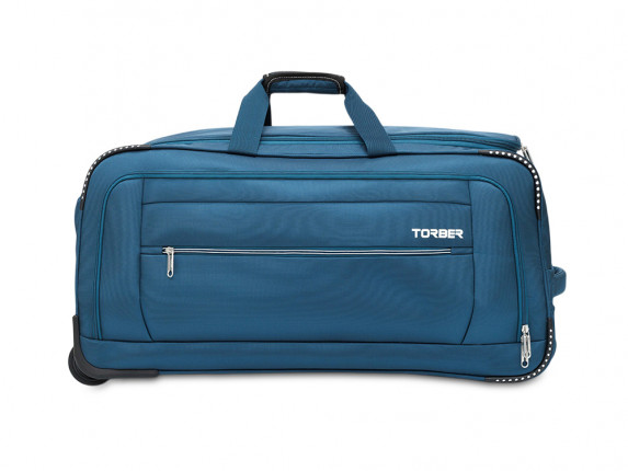 Сумка на колесах TORBER ВИВИ, синий, полиэстер, 69 х 30 х 32 см, 56 л