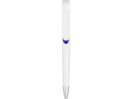 Ручка шариковая Rio, черные чернила, белый/ярко-синий