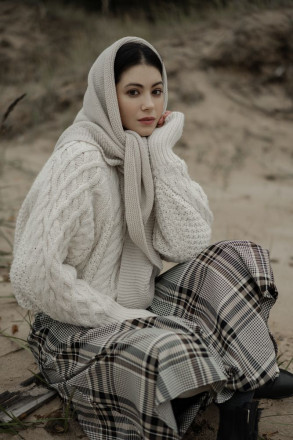 Косынка Greta, красная (коралловая)