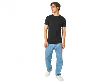 Футболка HD Fit короткий рукав с эластаном, мужская, чёрный