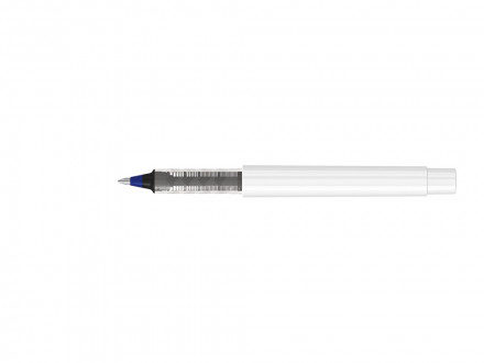 Роллер из переработанного rPET материала RECYCLED PET PEN PRO R, белый с синими чернилами