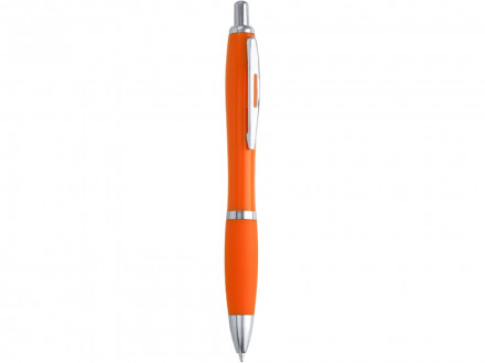 Ручка пластиковая шариковая MERLIN, апельсин