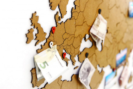 Деревянная карта мира World Map True Puzzle Large, коричневая