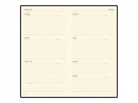 Еженедельник недатированный А6 City, коричневый