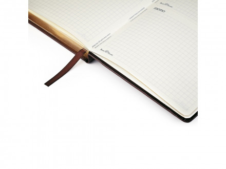 Еженедельник недатированный А6 City, коричневый