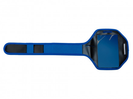 Наручный чехол Gofax для смартфонов с сенсорным экраном, ярко-синий/черный