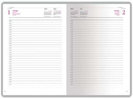 Ежедневник А5 датированный Velvet 2026, серый