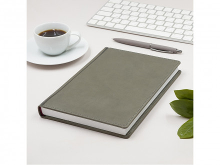 Ежедневник А5 датированный Velvet 2026, серый