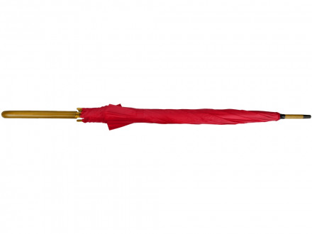 Зонт-трость полуавтоматический с деревянной ручкой