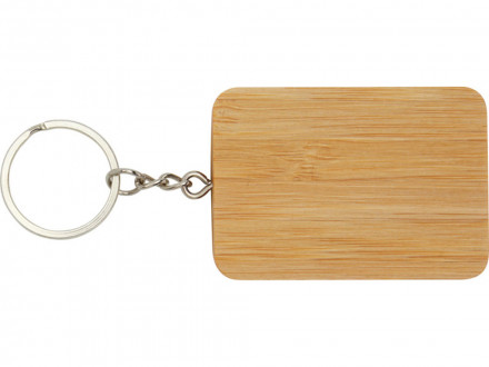 Выдвижной кабель для зарядки Reel 6 в 1 из бамбука с брелоком, натуральный