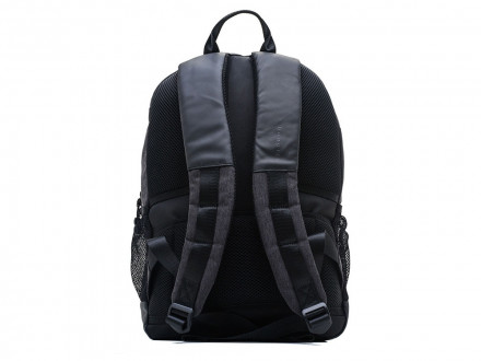 Рюкзак BUGATTI Universum 15'', графитовый, полиэстер меланж/тарпаулин, 31х12х44,5 см, 16 л